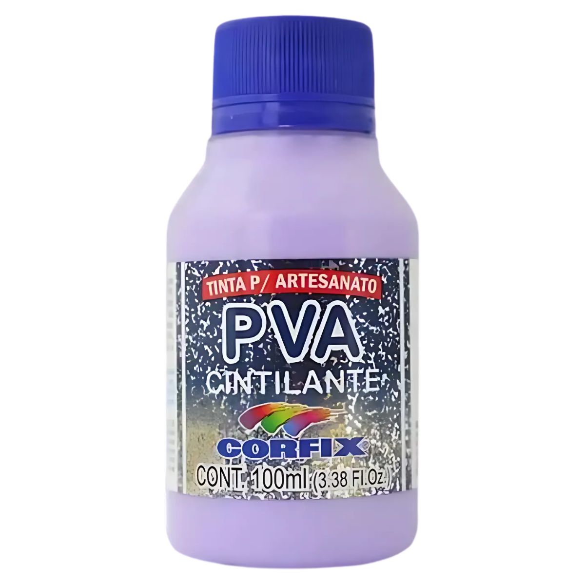 Tinta PVA Para Artesanato Corfix Cintilante 100ml - 16121