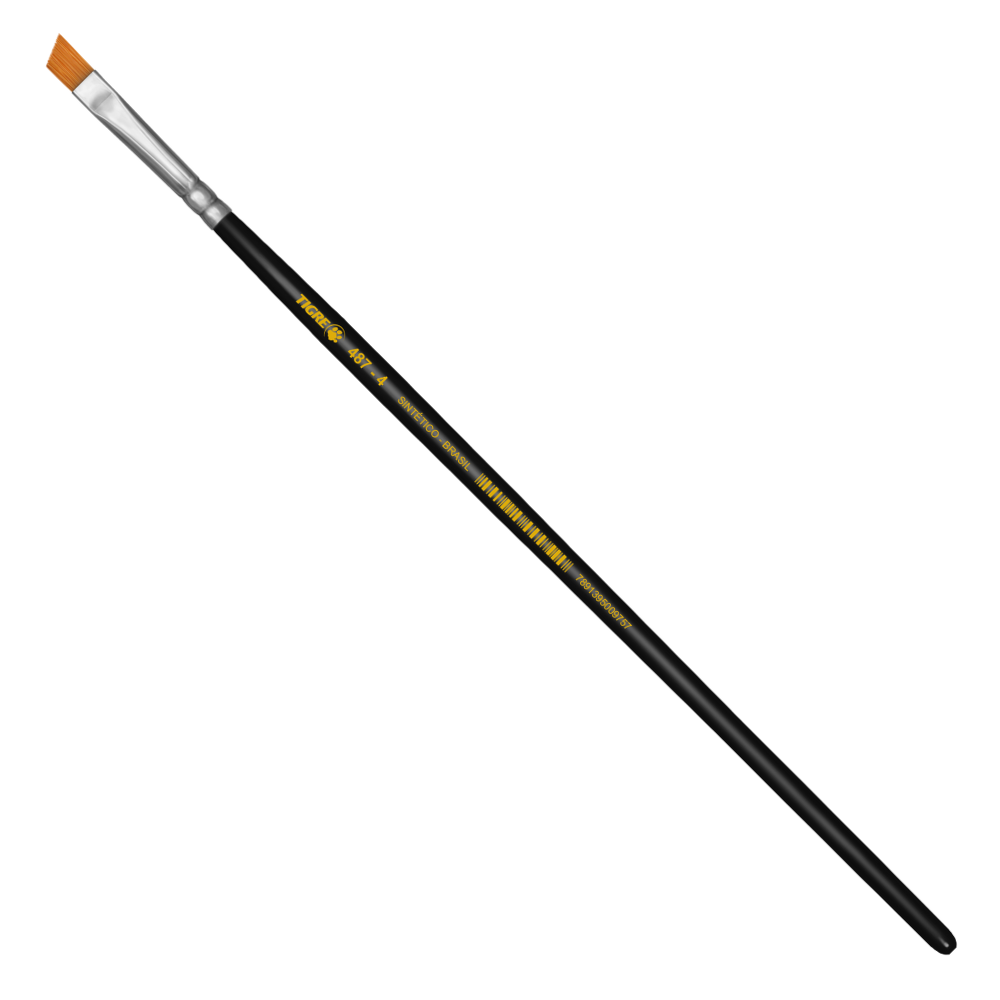 Pincel Chanfrado Tigre 487 Sintético