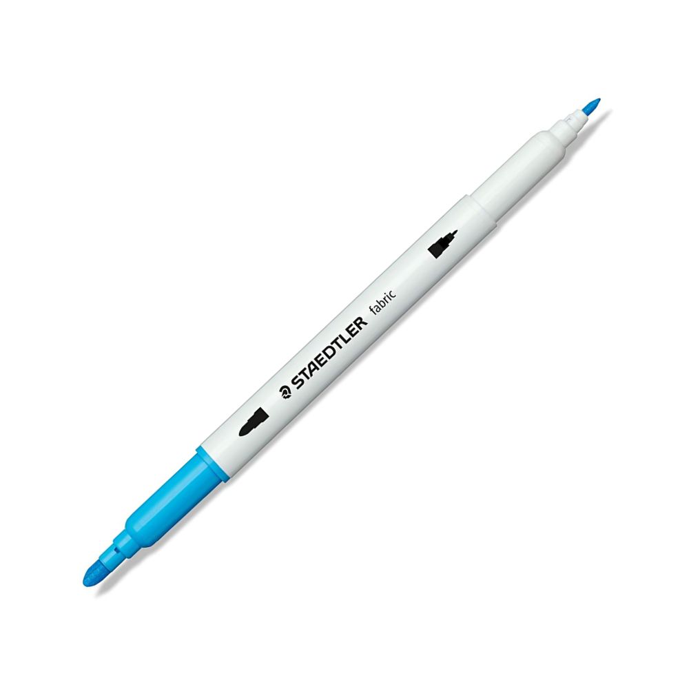 Caneta para Tecido Staedtler Ponta Dupla 12 Cores