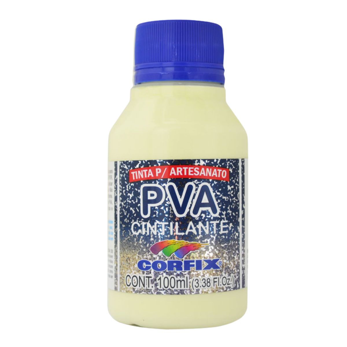 Tinta PVA Para Artesanato Corfix Cintilante 100ml - 16121