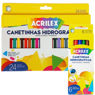 Estojo Canetinha Hidrografica Acrilex