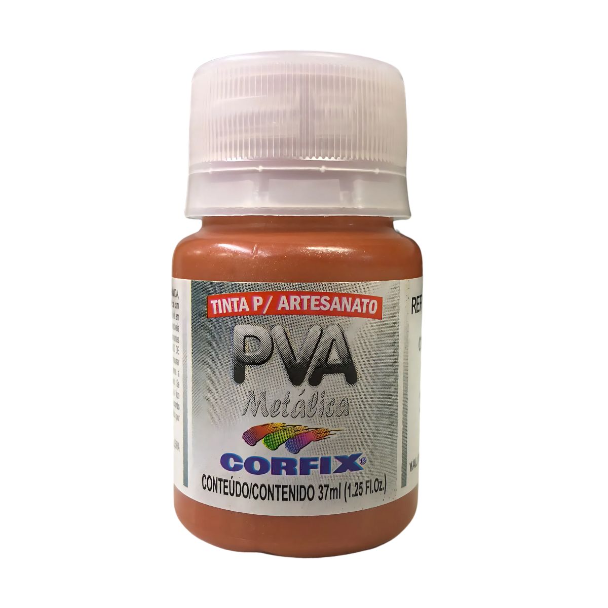 Tinta PVA para Artesanato Corfix Metálica 37ml - 16011