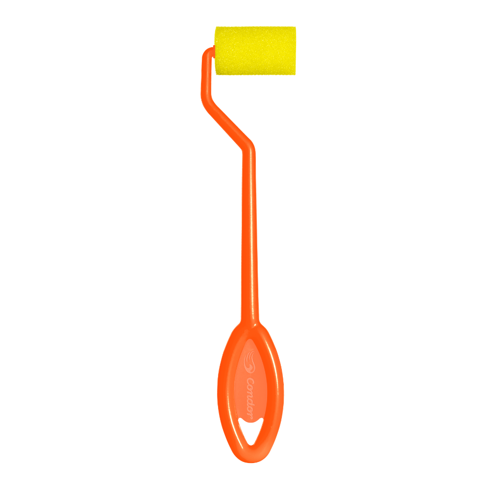 Rolo Espuma Lisa Pequeno Condor 981 3,5 Cm Cabo Longo