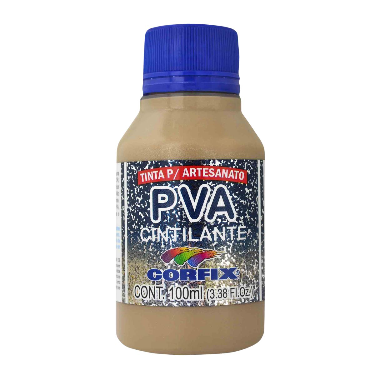 Tinta PVA Para Artesanato Corfix Cintilante 100ml - 16121
