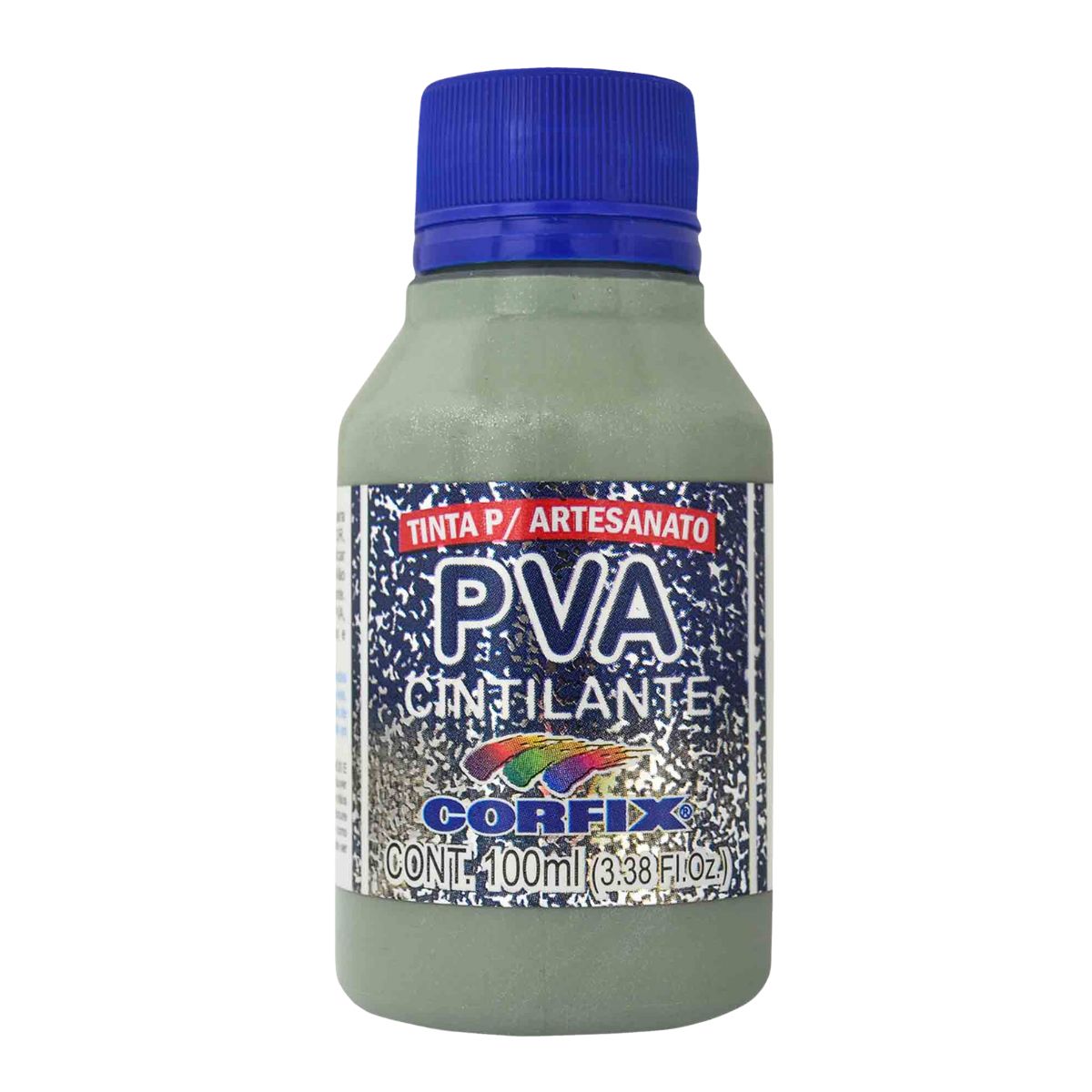 Tinta PVA Para Artesanato Corfix Cintilante 100ml - 16121