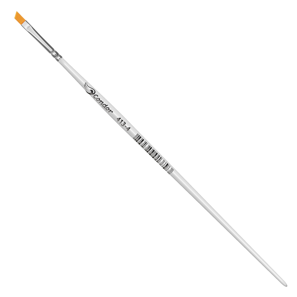 Pincel Condor 413 Chanfrado Sintético Cabo Longo