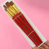 Kit Pincel Artístico Condor 5503 Redondo e Chato Filamento Sintético 5 Unidades?