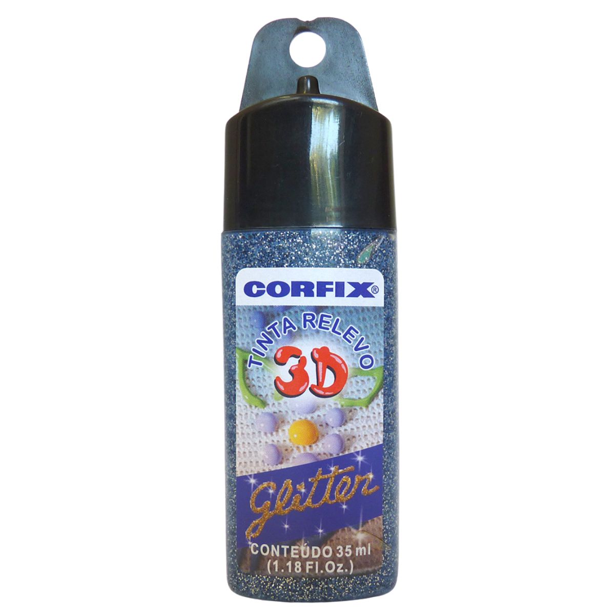 Tinta Relevo 3D Corfix Glitter 35ml - 14600