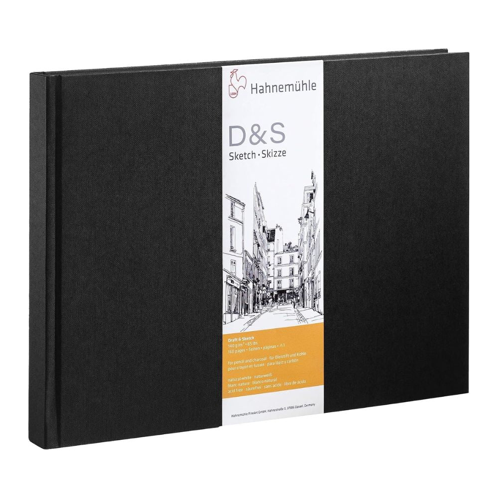 Bloco De Desenho Hahnemuhle Sketch Book D&s 140g/m² Paisagem Preto