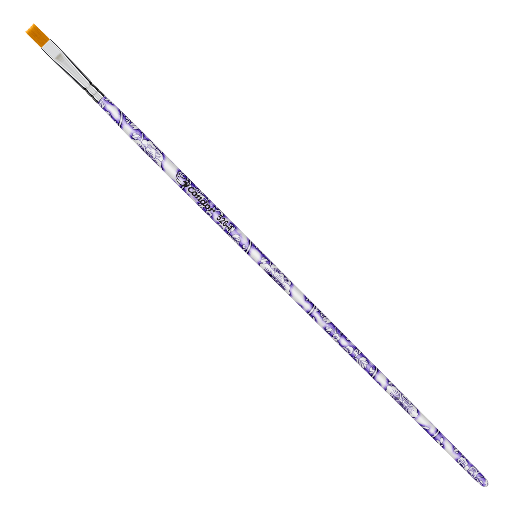 Pincel Condor 526 Chato Sintético Cabo Extra Longo