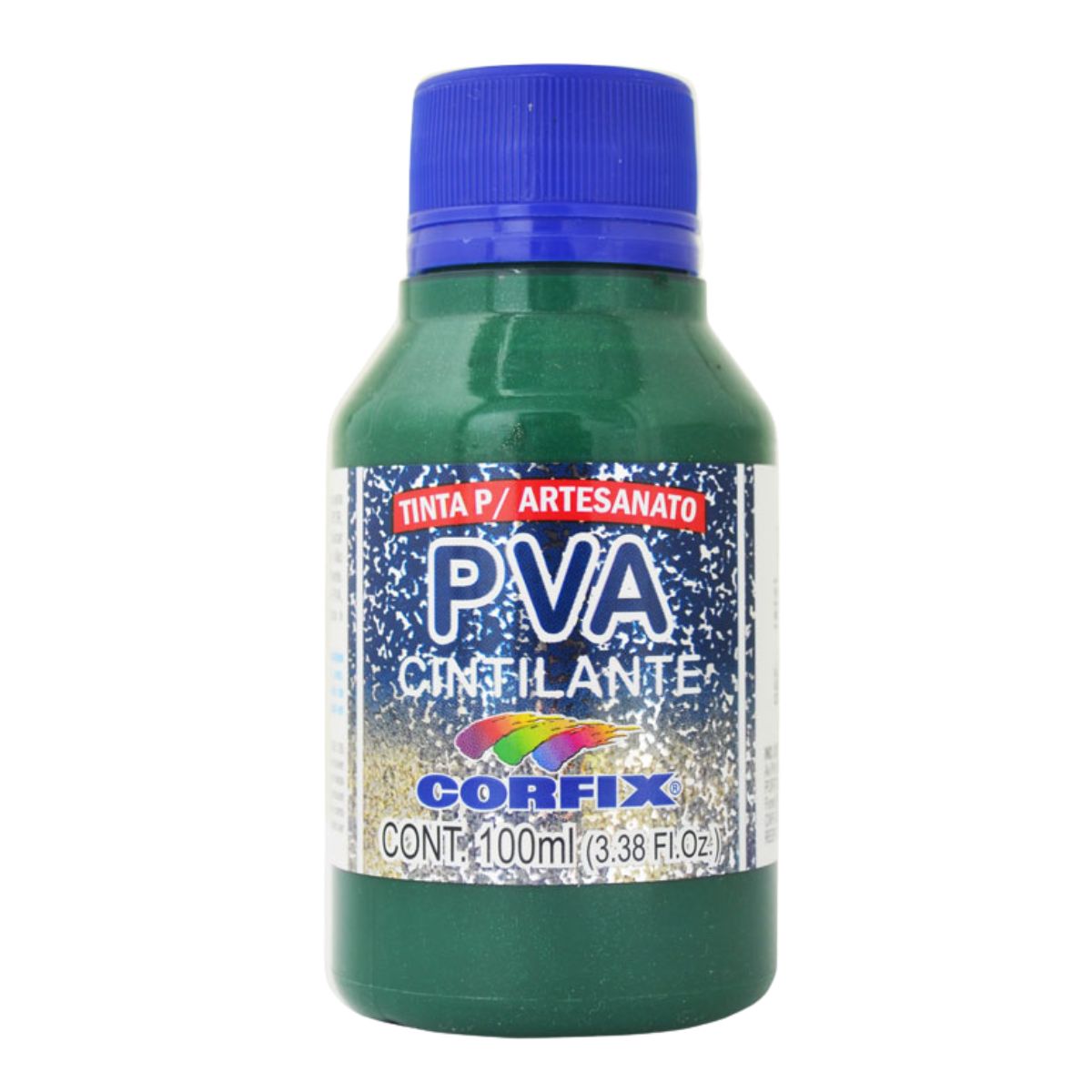 Tinta PVA Para Artesanato Corfix Cintilante 100ml - 16121