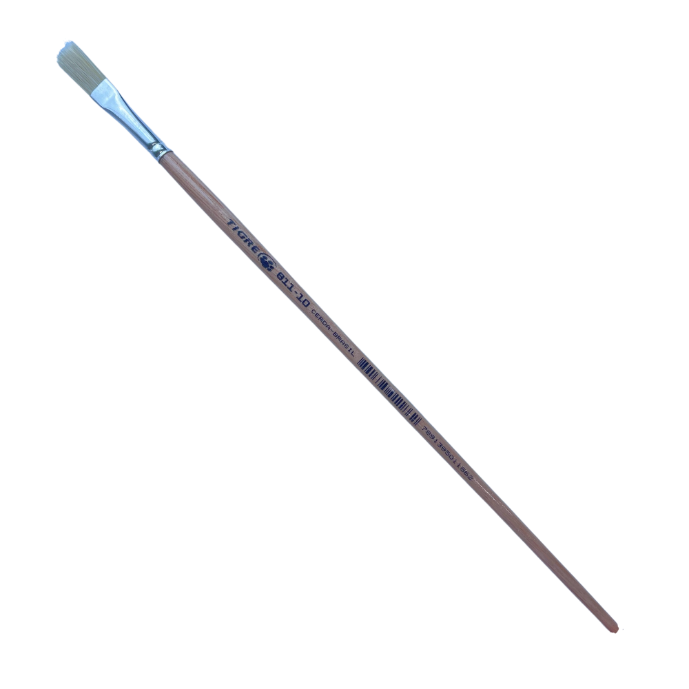 Pincel Chato Tigre 811-24 Sintético