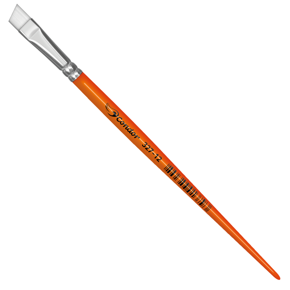 Pincel Condor 327 Chanfrado Sintético Cabo Curto
