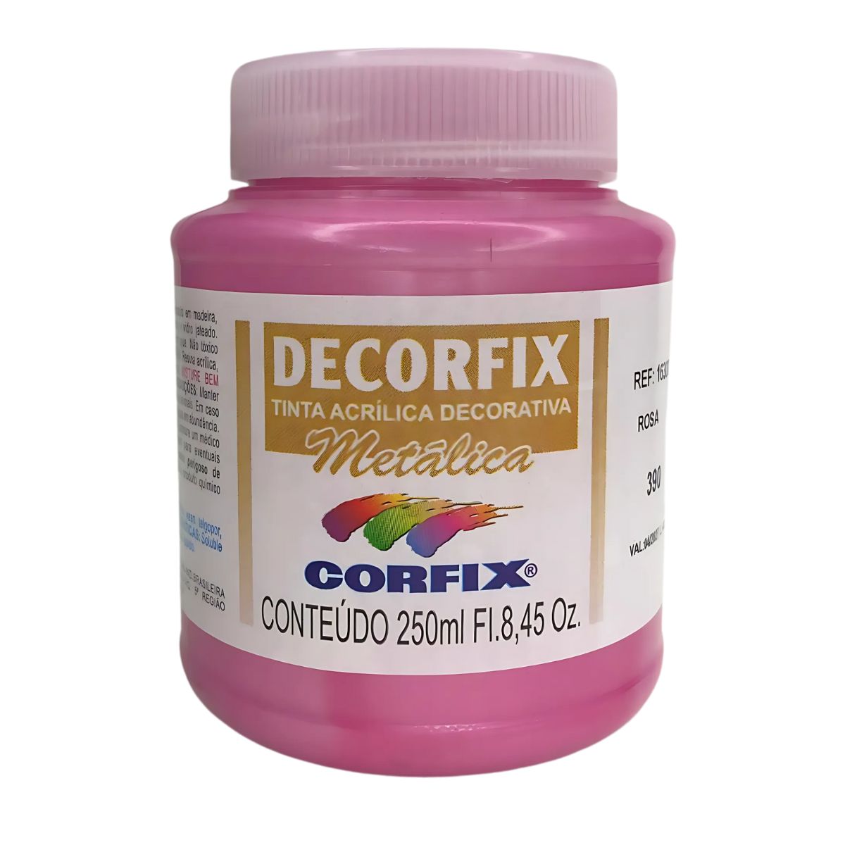 Tinta Acrílica Decorfix Corfix Metálica 250ml - 16300