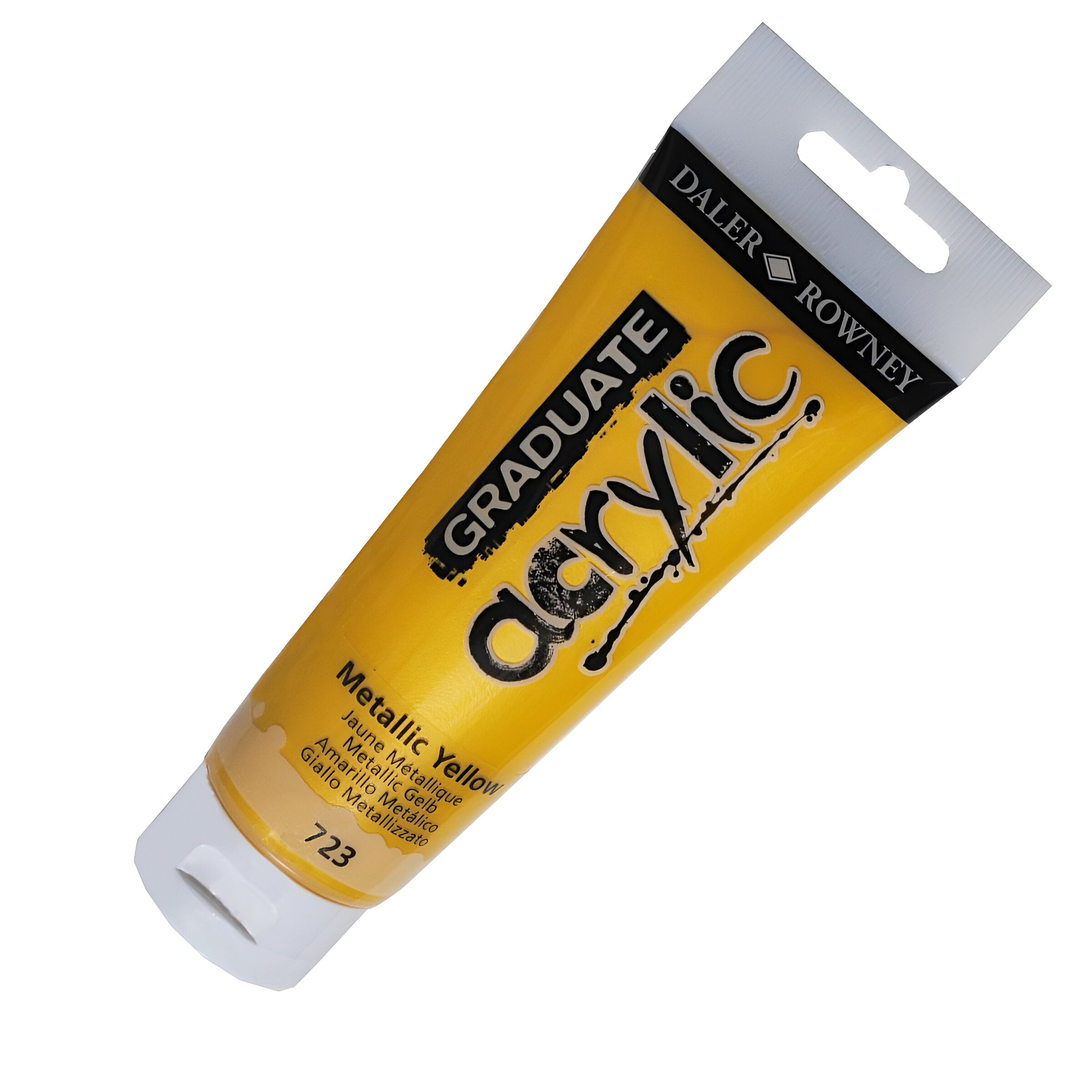 Tinta Acrílica Graduate 120ml Daler & Rowney - 723 Metallic Yellow