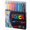 Estojo Caneta Posca Pc-1mr Ponta Extra Fina 0.7Mm com 8 Cores