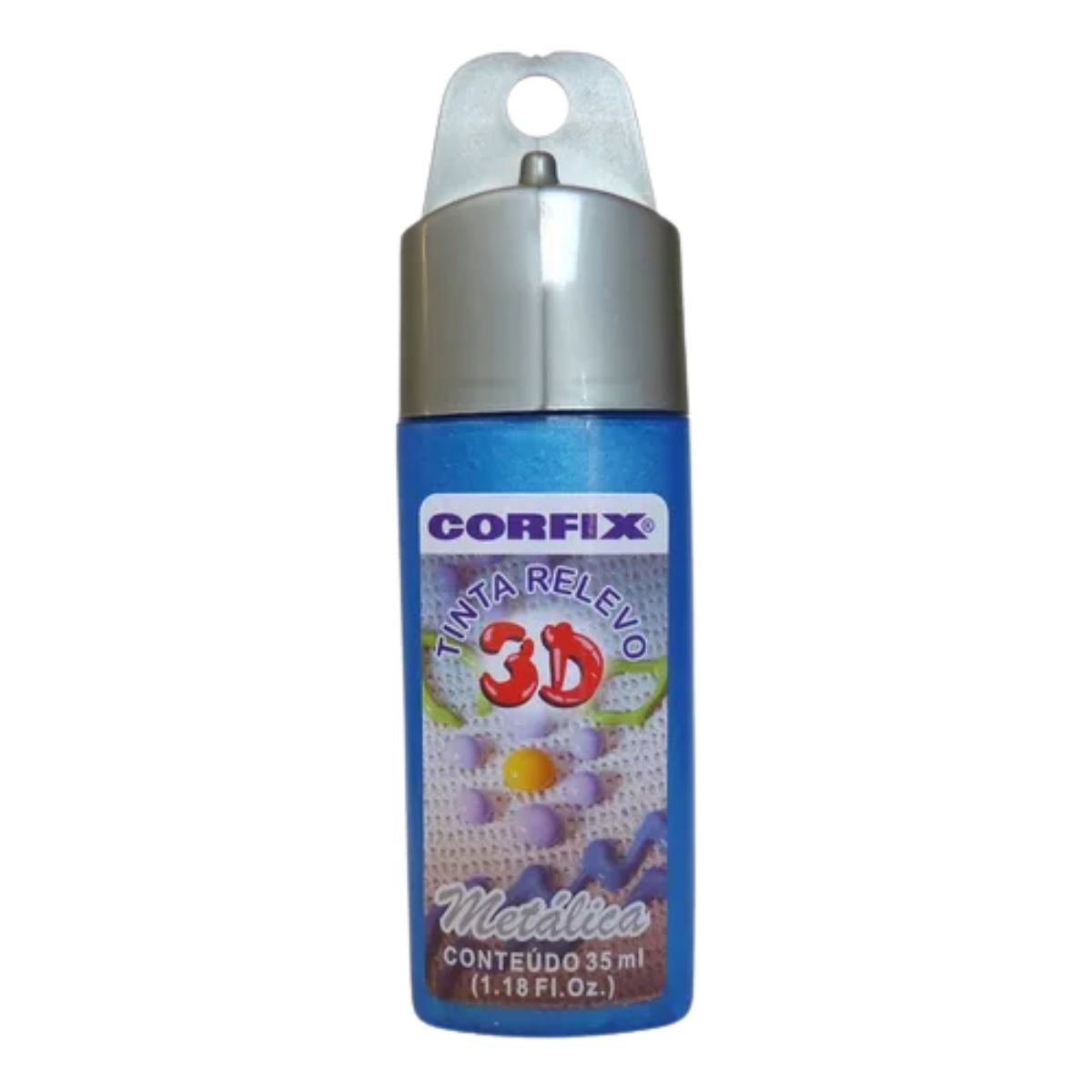 Tinta Relevo 3D Corfix Metalica 35ml - 14500