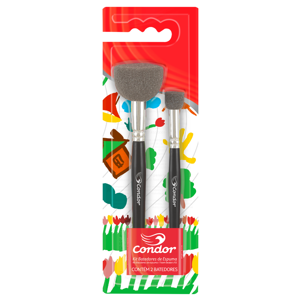 Kit Batedores de Espuma Condor 515 Tamanhos 0 e 6 2 Unidades