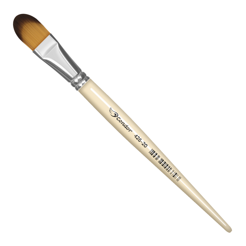 Pincel Condor 426 Língua de Gato Sintético Cabo Curto