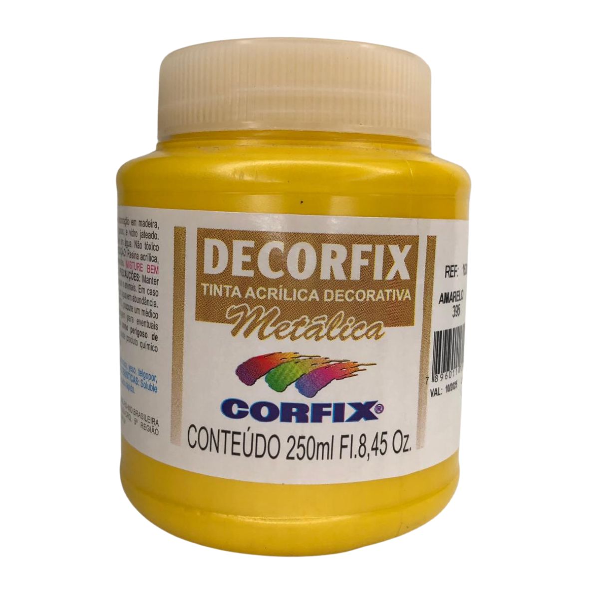 Tinta Acrílica Decorfix Corfix Metálica 250ml - 16300