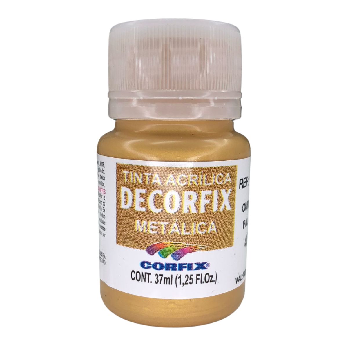 Tinta Acrílica Decorfix Corfix Metálica 37ml - 16040