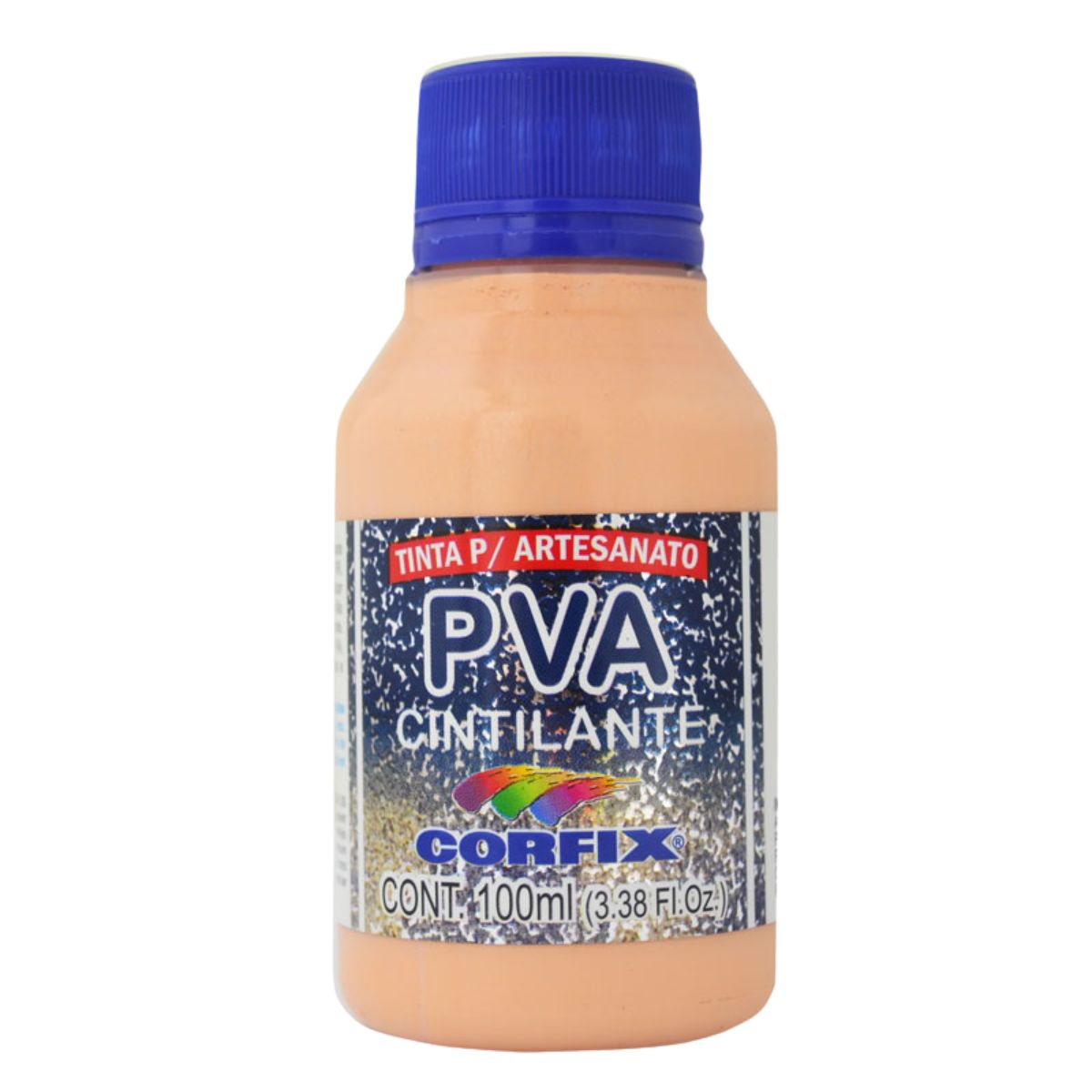 Tinta PVA Para Artesanato Corfix Cintilante 100ml - 16121