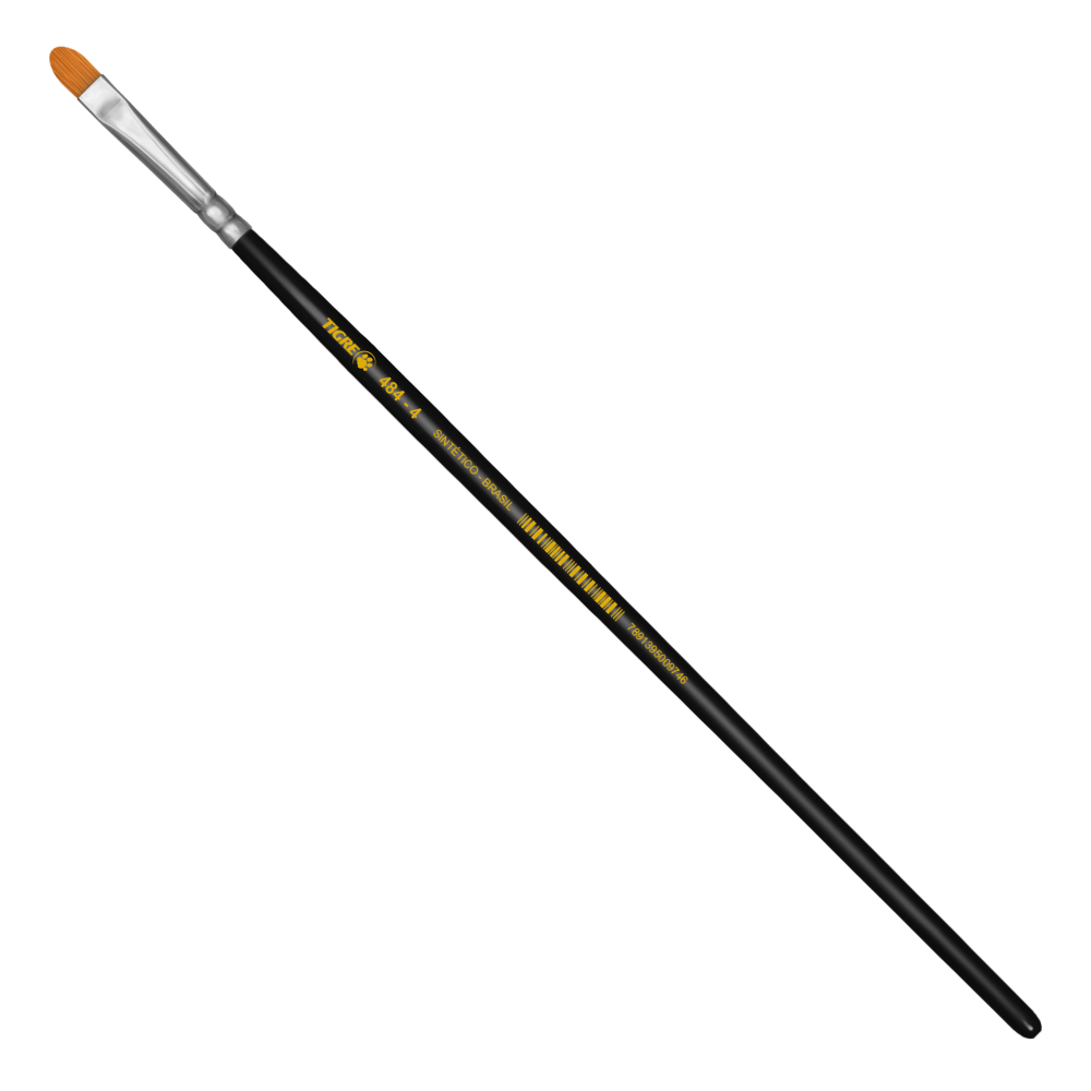 Pincel Chato Tigre 484 Sintético