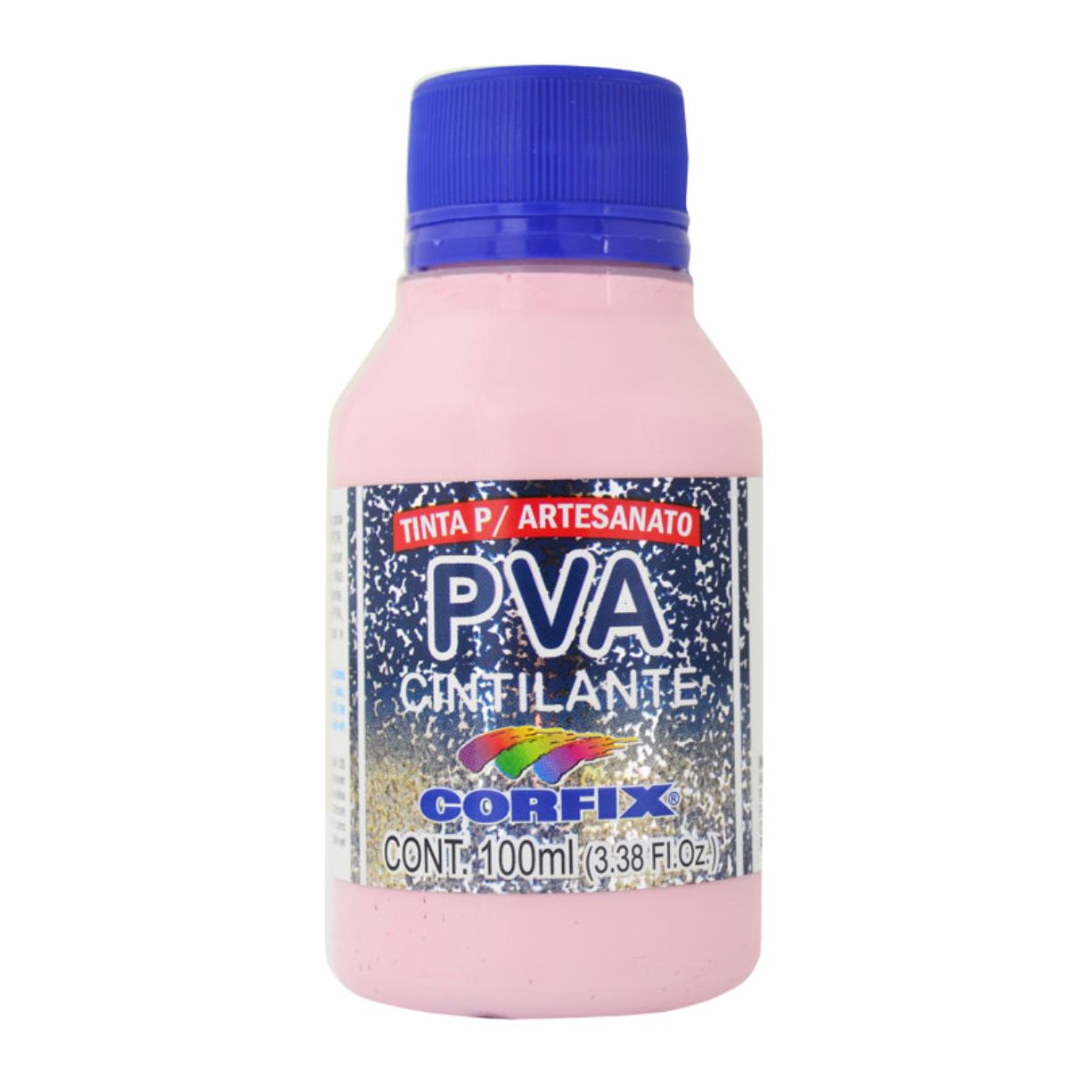 Tinta PVA Para Artesanato Corfix Cintilante 100ml - 16121