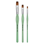 Kit Pincéis Ergonômicos Condor 404 Chatos 3 Unidadades