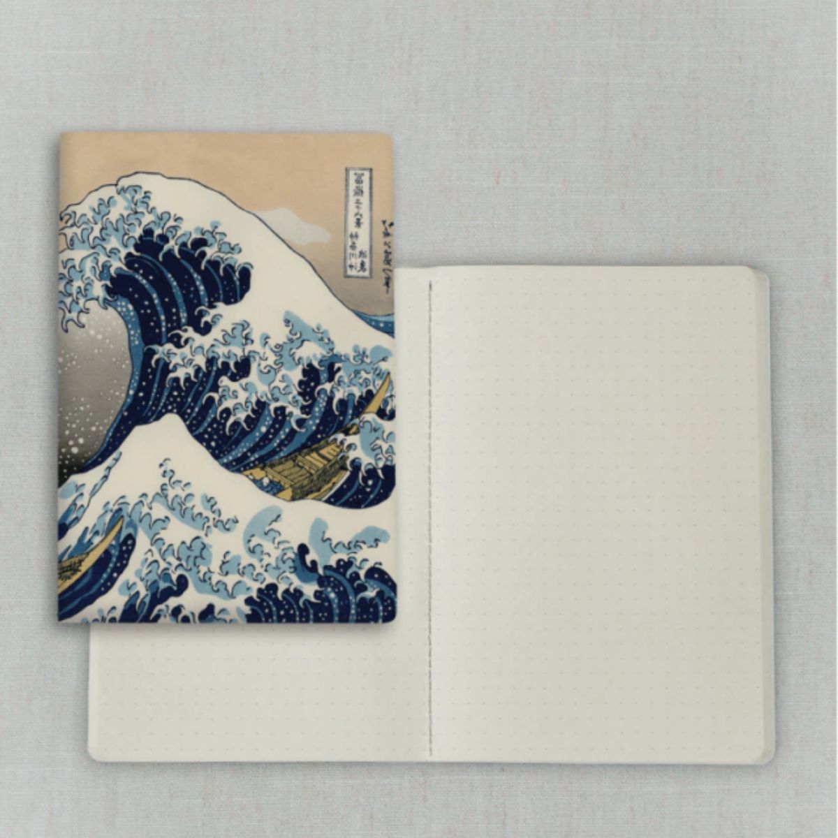 Caderno Journal Folk Books 20x13,5 Pontilhado a Grande Onda