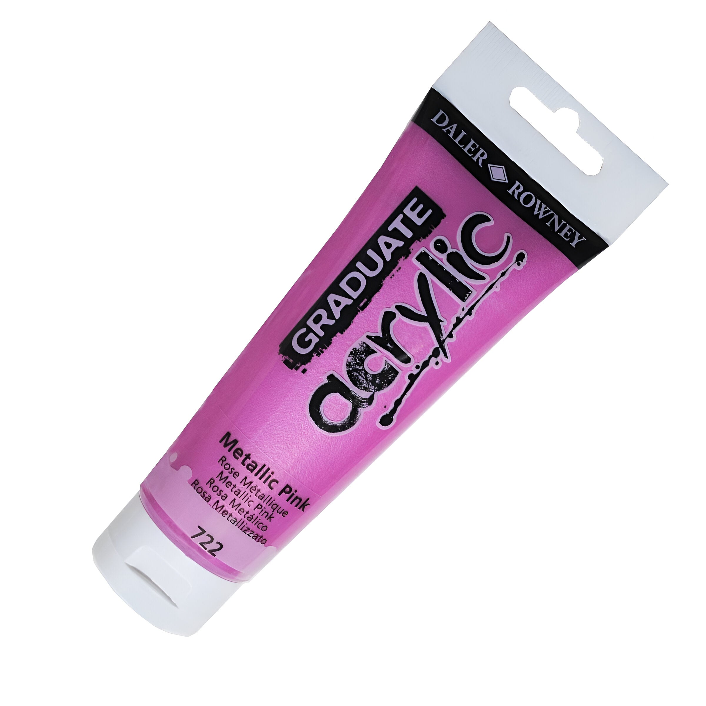 Tinta Acrílica Graduate 120ml Daler & Rowney - 722 Metallic Pink