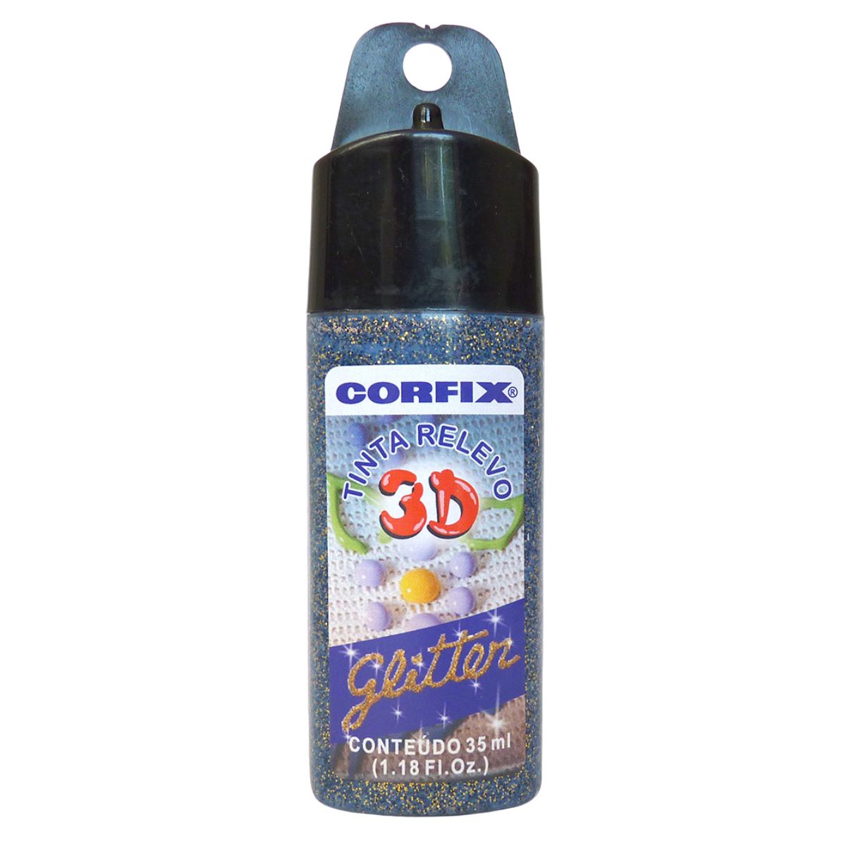 Tinta Relevo 3D Corfix Glitter 35ml - 14600