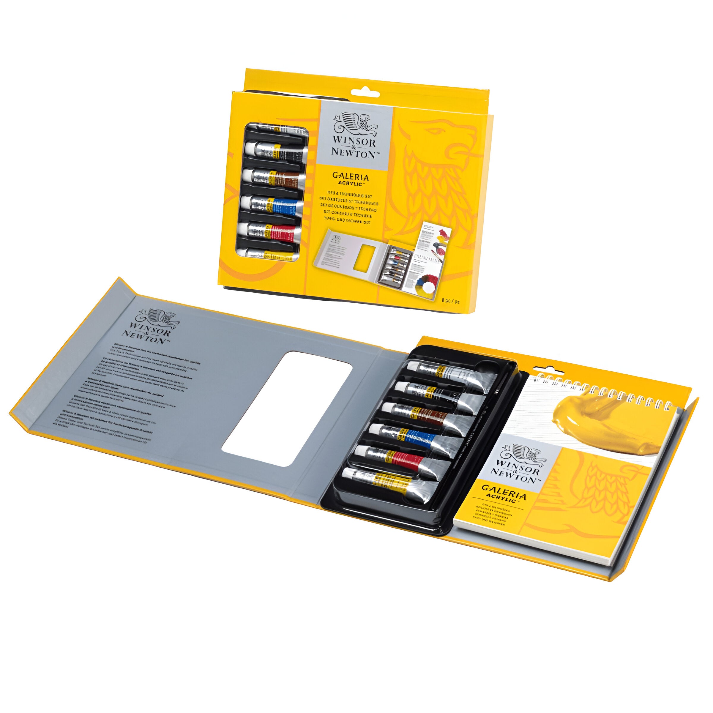 Estojo Tinta Acrilica Galeria Winsor & Newton 12ml com 8 Peças