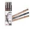 Estojo Caneta Tecnica Pin Fine Line com 3 Unidades