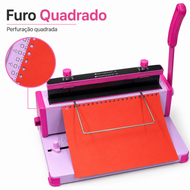 Encadernadora Intercambiável Conjugada 2:1 Furo Quadrado Enc3 - Art & Montagem